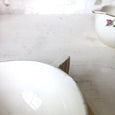 Service à thé Art Déco en demi porcelaine de Badonviller
