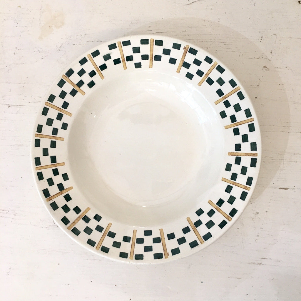 Assiette creuse Chantilly Terre de Fer HBC en faïence