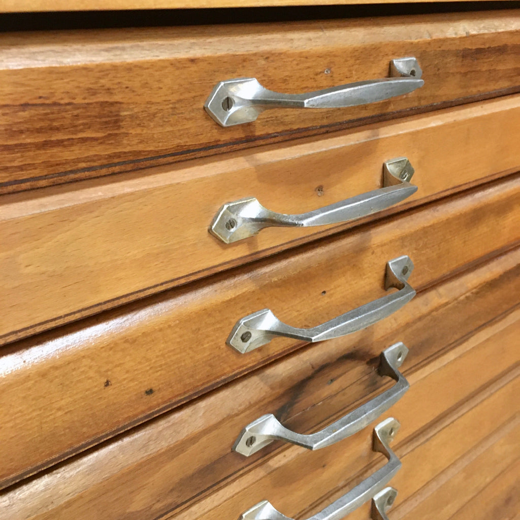 Meuble d'imprimeur 18 tiroirs