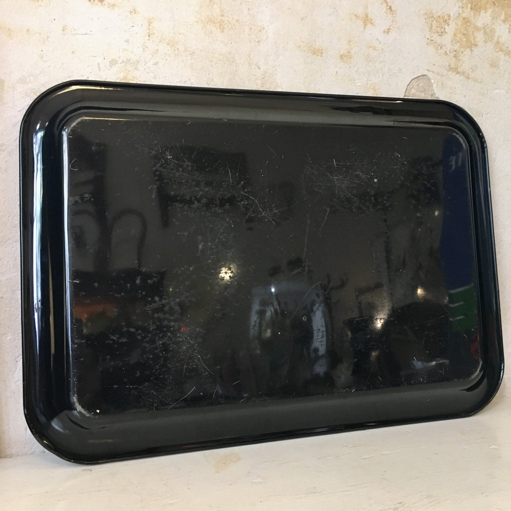 Plateau en tôle peinte style Napoléon III