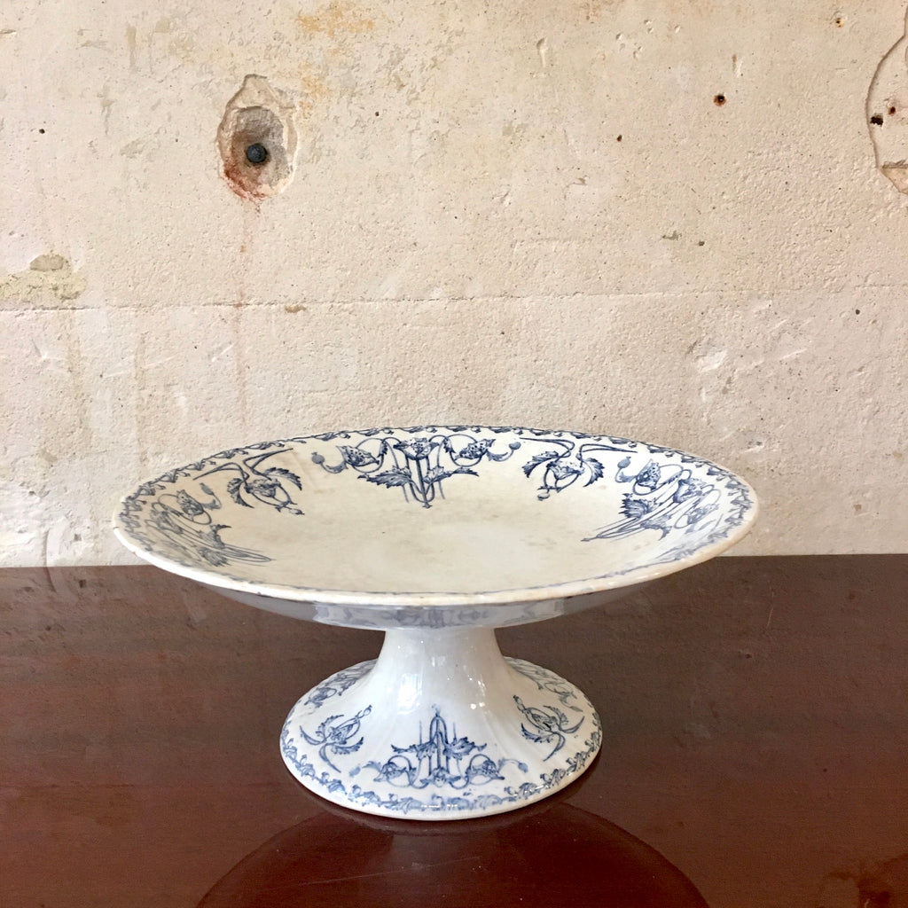 Présentoir à gâteaux en faïence Terre de Fer Amboise