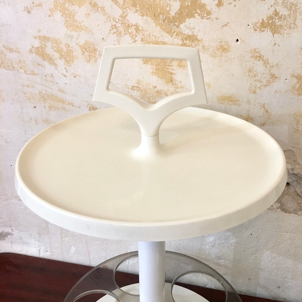 Desserte / porte-bouteilles portatif 70's