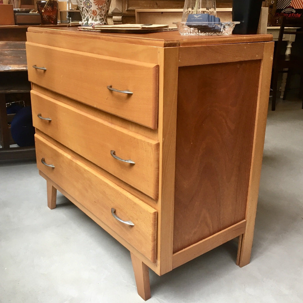 Commode 3 tiroirs pieds compas