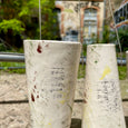 Ensemble de 4 vases asymétriques céramique Christine Zirk