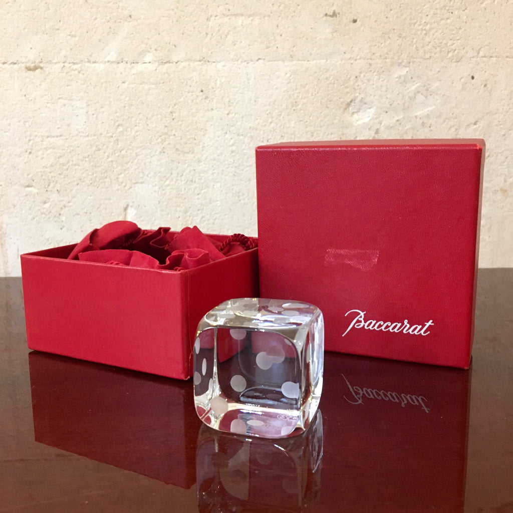 Dé en cristal de Baccarat