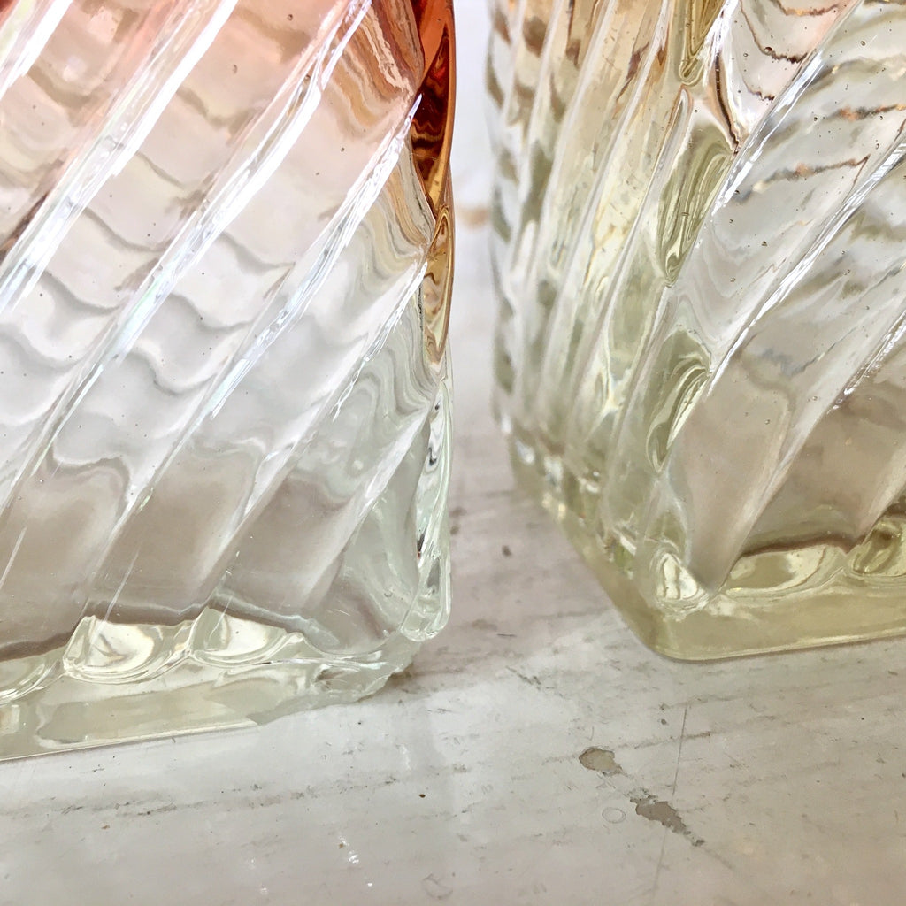 Ensemble de 2 flacons de toilette Baccarat modèle Bambou