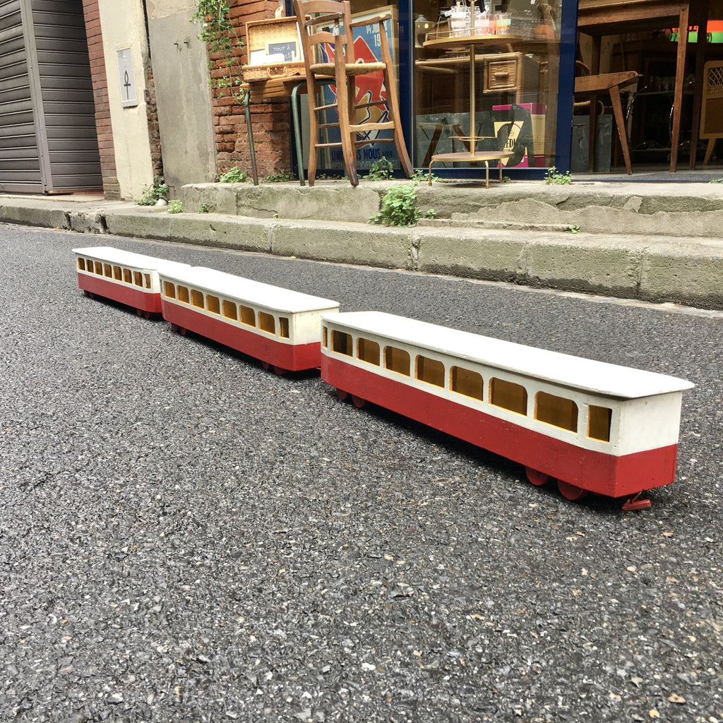Train en bois 3 wagons