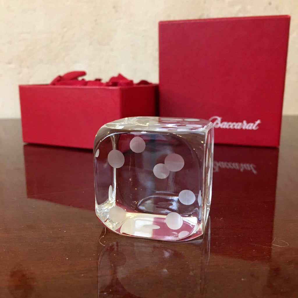 Dé en cristal de Baccarat