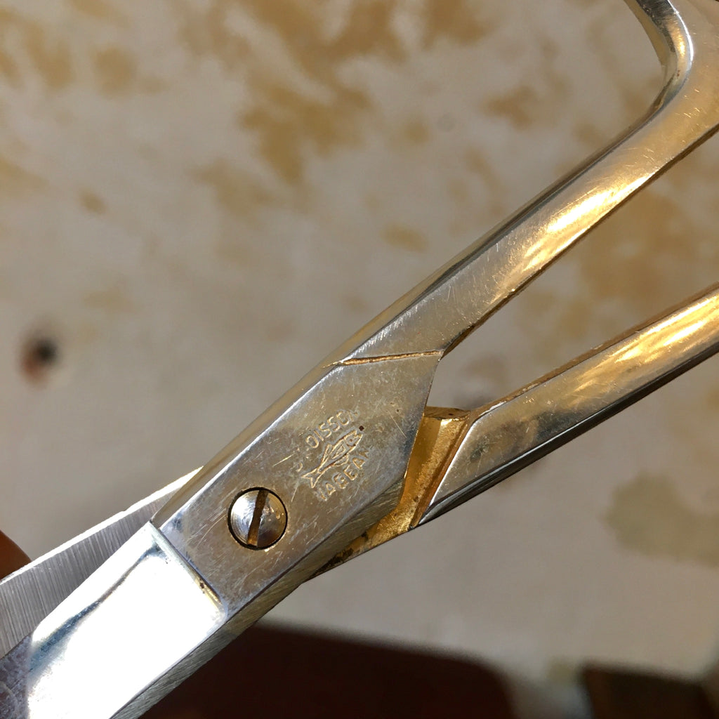 Set de bureau en métal doré