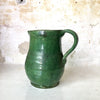 Pichet en grès émaillé vert