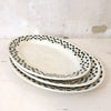 Plat de service oval Chantilly Terre de Fer HBC en faïence