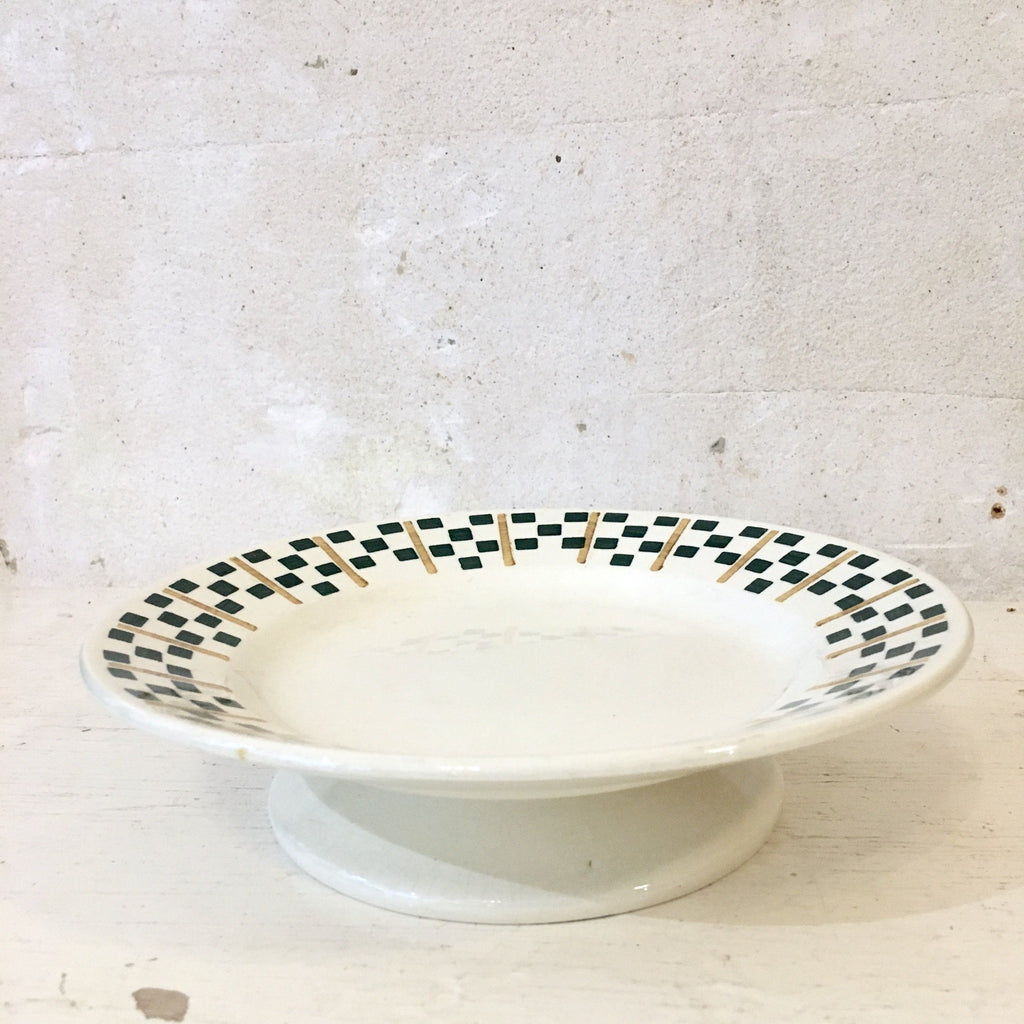 Présentoir à gâteaux en faïence Chantilly Terre de Fer HBC