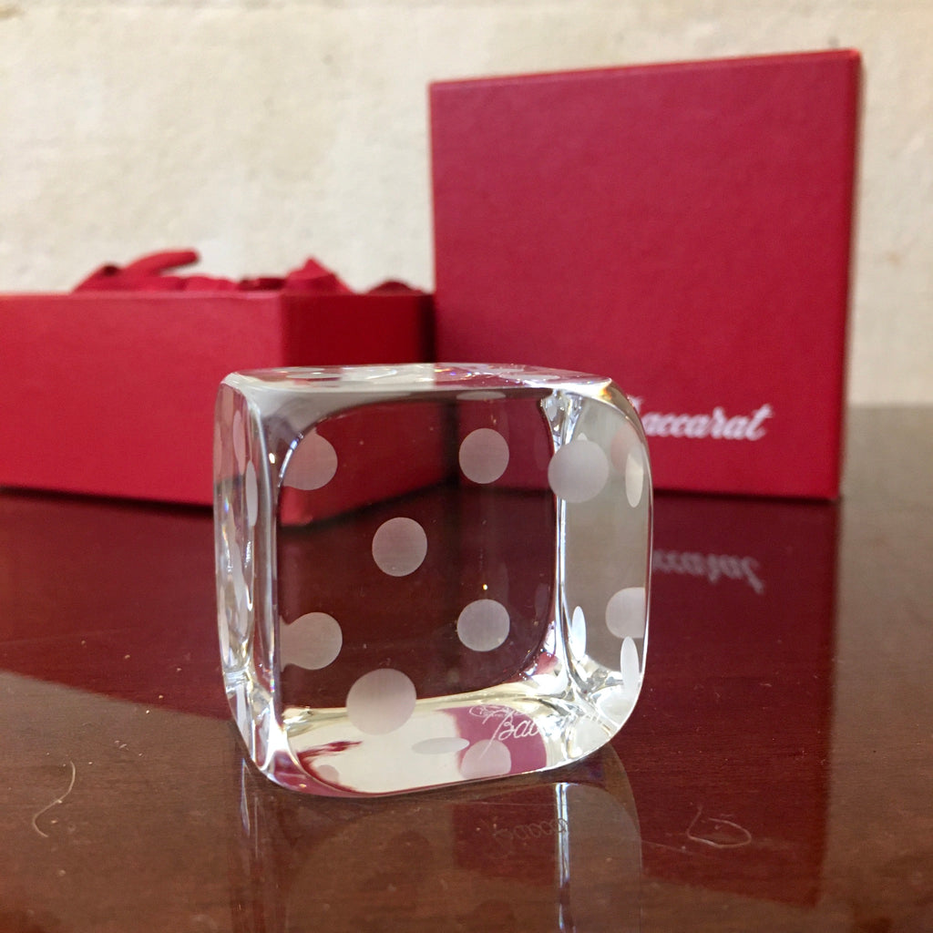 Dé en cristal de Baccarat