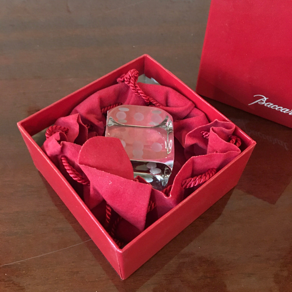 Dé en cristal de Baccarat