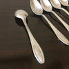 Lot de 6 petites cuillères Argental monogrammées