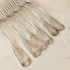 Ensemble de 6 grandes fourchettes en métal argenté MF
