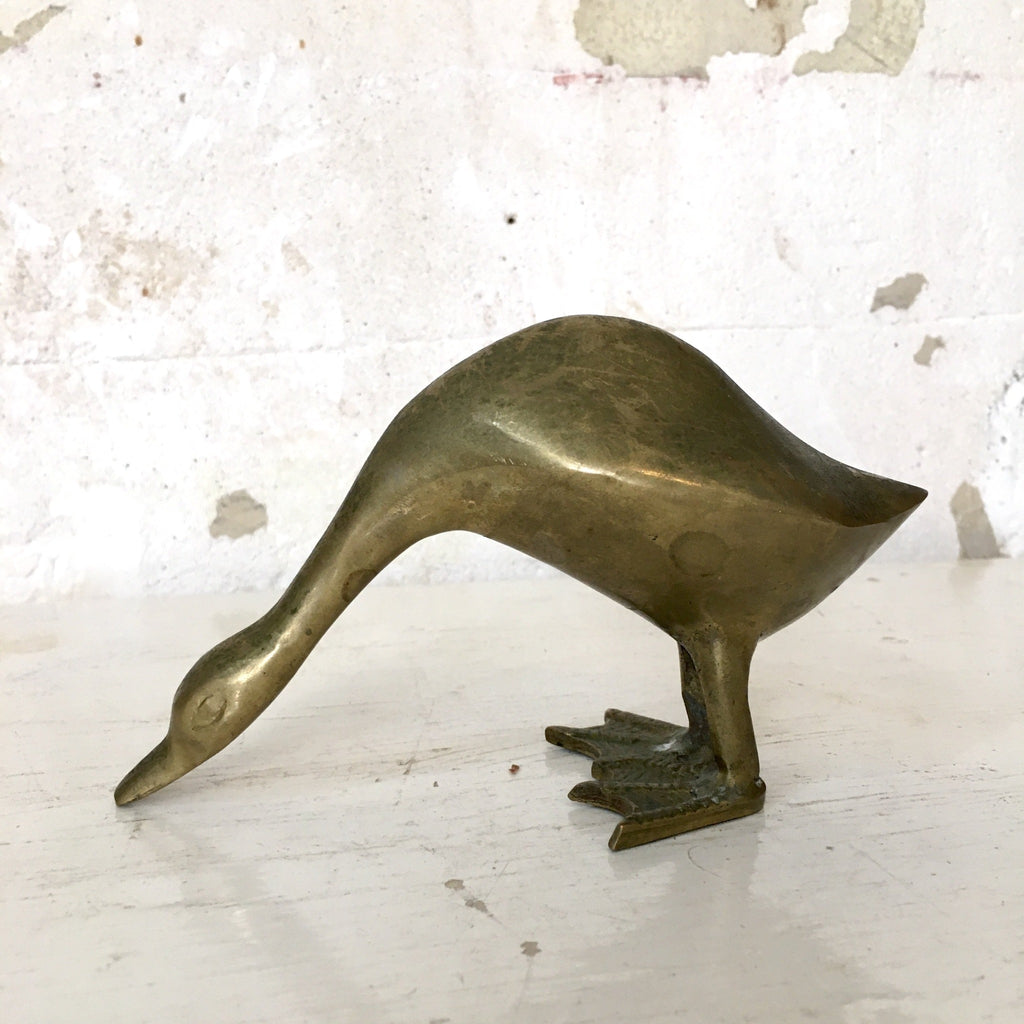 Canard debout en laiton