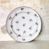 Assiette à dessert en porcelaine de Limoges décor fleurs