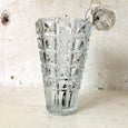 Grand vase en verre moulé - Tchéquoslovaquie