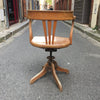 Fauteuil de bureau en bois pivotant