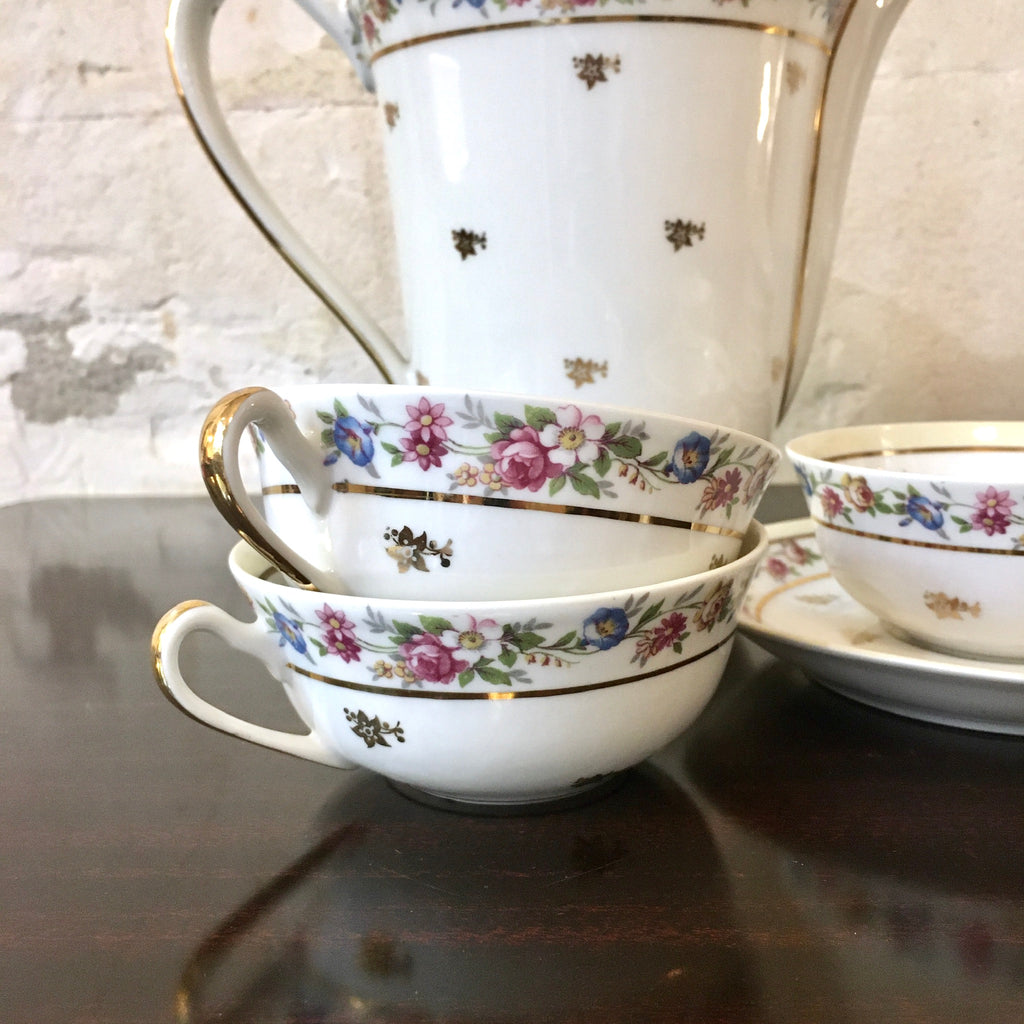 Service à café porcelaine de Limoges