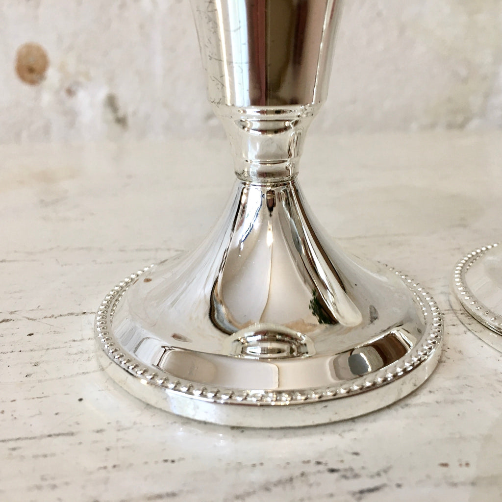 Paire de bougeoirs Christofle