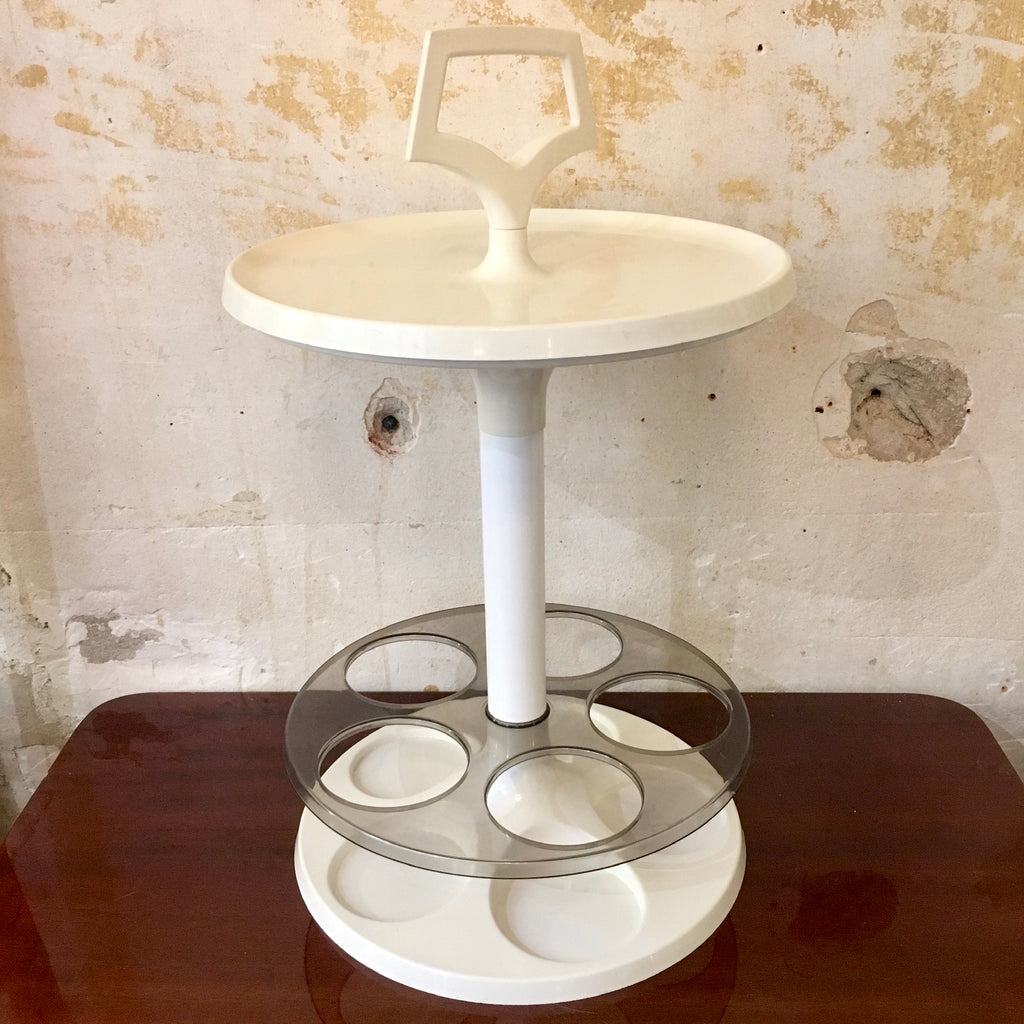 Desserte / porte-bouteilles portatif 70's