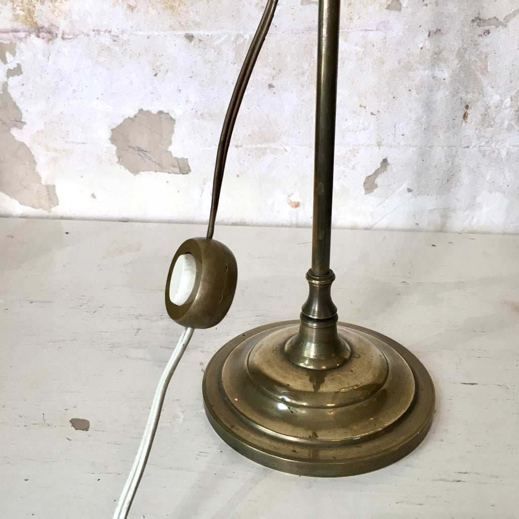 Lampe de bureau col de cygne abat-jour tulipe