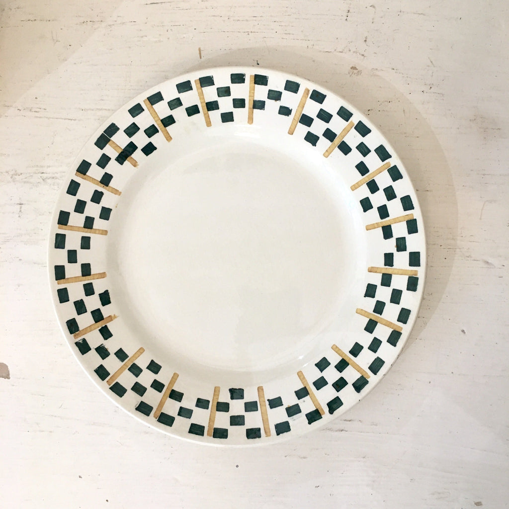 Assiette à dessert Chantilly Terre de Fer HBC en faïence