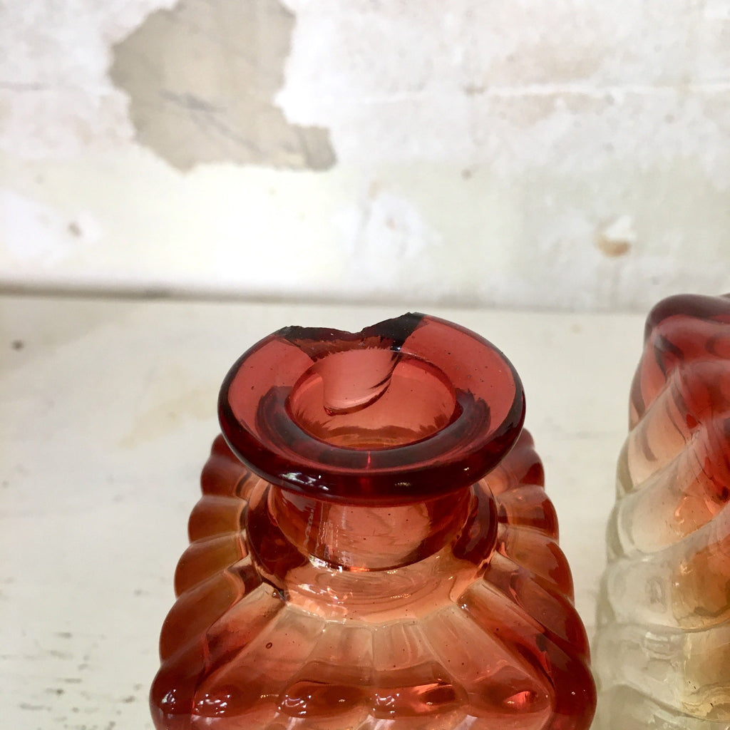 Ensemble de 2 flacons de toilette Baccarat modèle Bambou