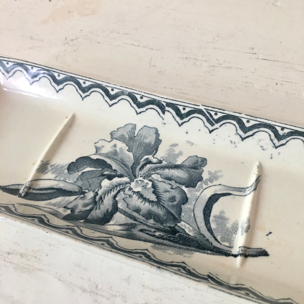 Porte brosse à dent décor Iris de FF Pexonne