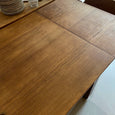Table à manger en bois Art Déco avec 2 rallonges