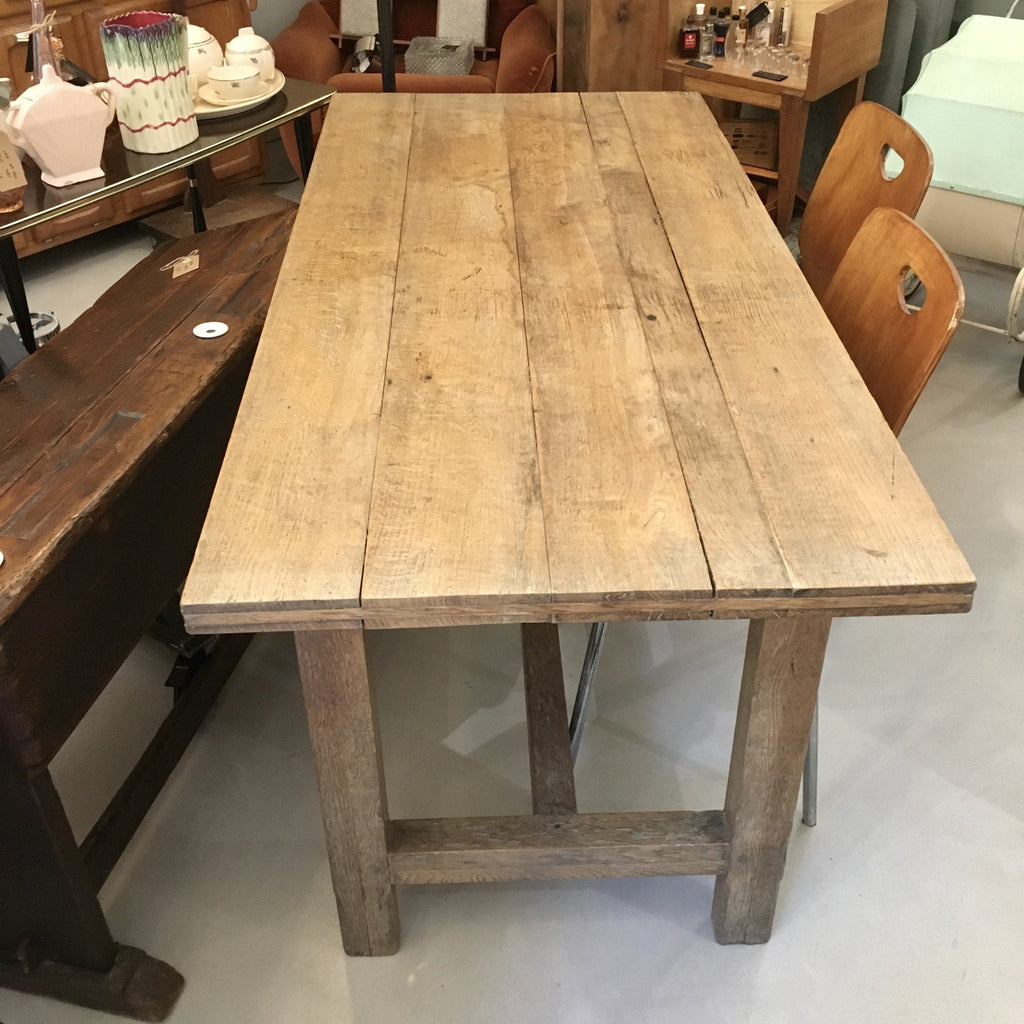 Table de ferme rectangulaire en chêne
