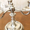 Paire de chandeliers en métal argenté Christofle