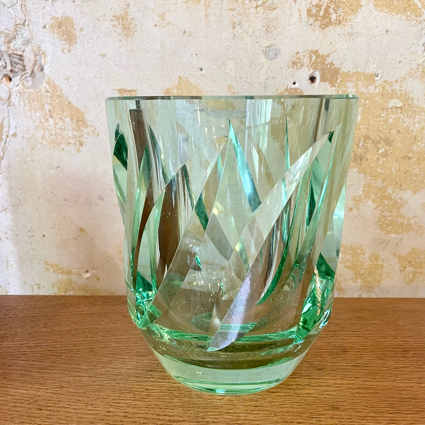 Vase en cristal de Daum vert