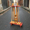 Chariot jeu de croquet en bois