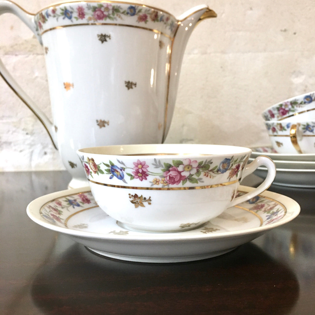 Service à café porcelaine de Limoges