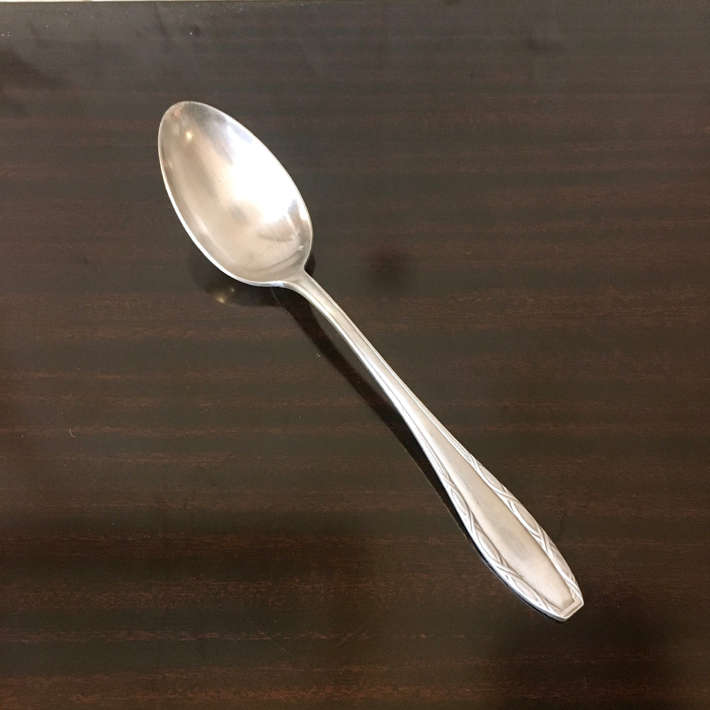 Cuillère de service Argental monogrammée