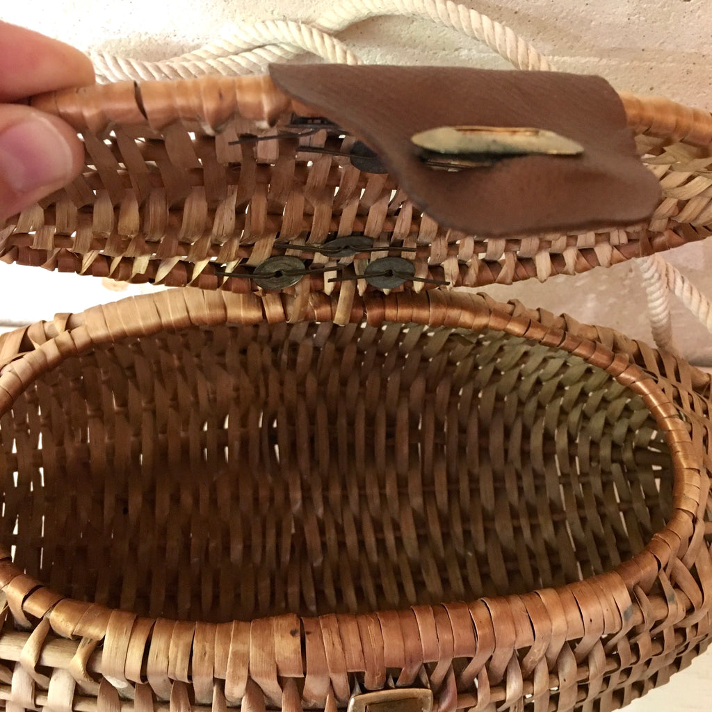 Panier de pêche en osier