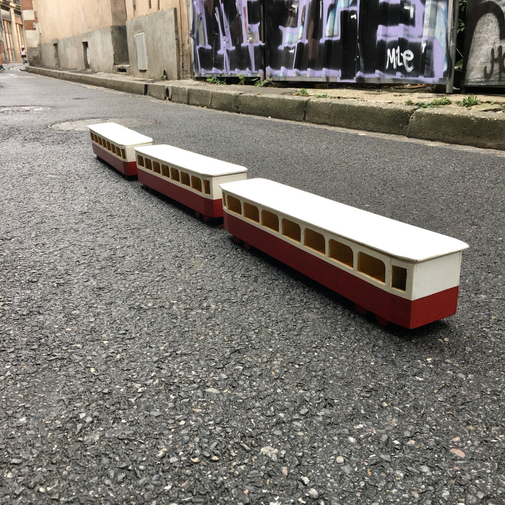 Train en bois 3 wagons