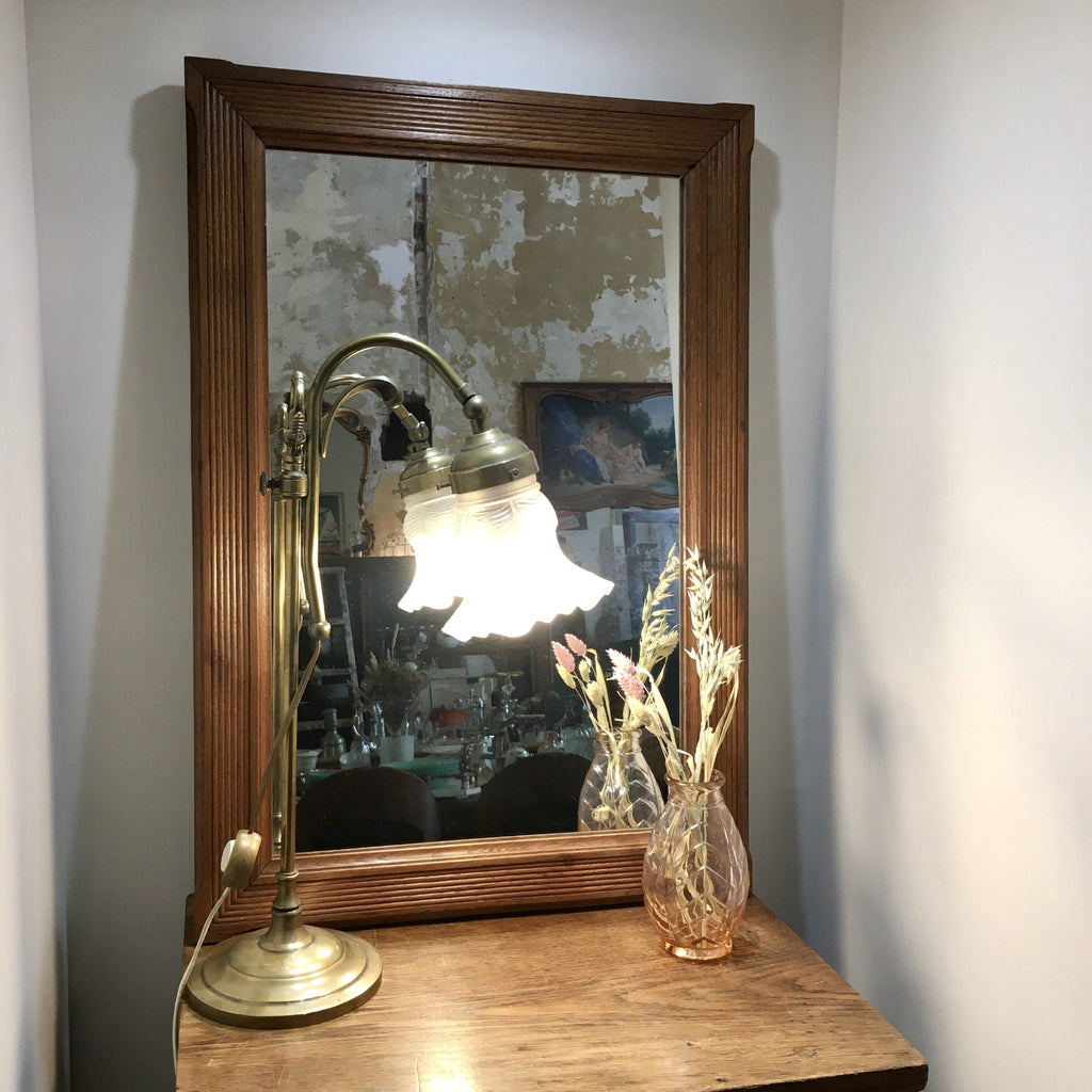 Lampe de bureau col de cygne abat-jour tulipe