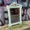 Miroir style Louis XV repeint vert menthe