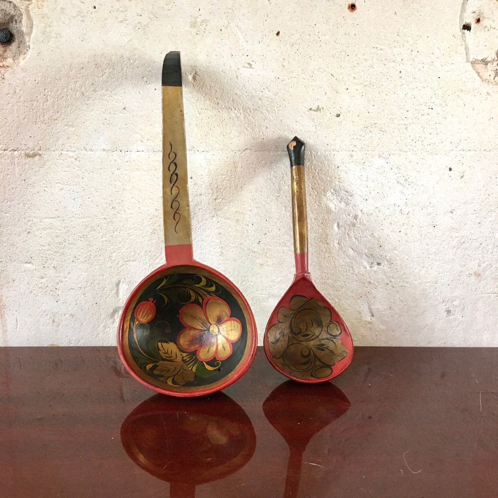 Set de 2 cuillères en bois russe