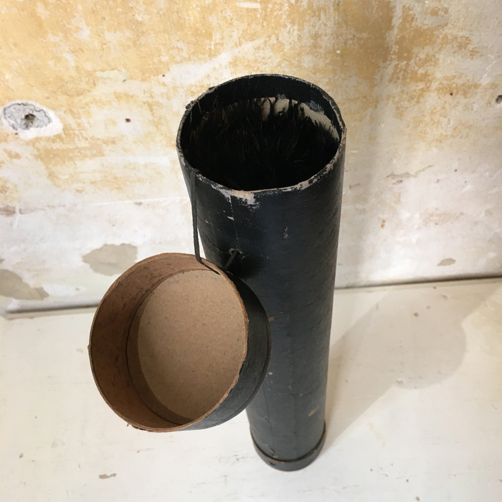 Ancien plumeau en véritables plumes d’autruche