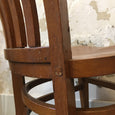 Ancienne chaise de bureau à barreaux en bois (chêne)