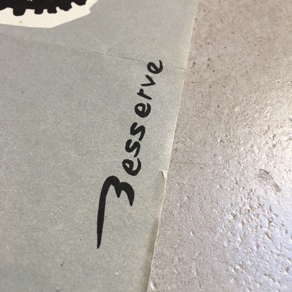 Affiche originale de Besserve Prévention Routière années 1950 - 1960