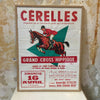 Affiche originale de Bossé 1961 Grand Cross Hippique Cérelles