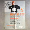 Affiche originale Emprunt PTT 5% Tuloup 1964