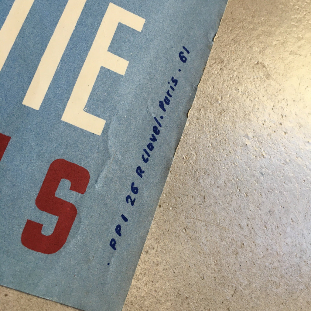 Affiche originale Parti Communiste Français 14 juillet 1961 Simonot