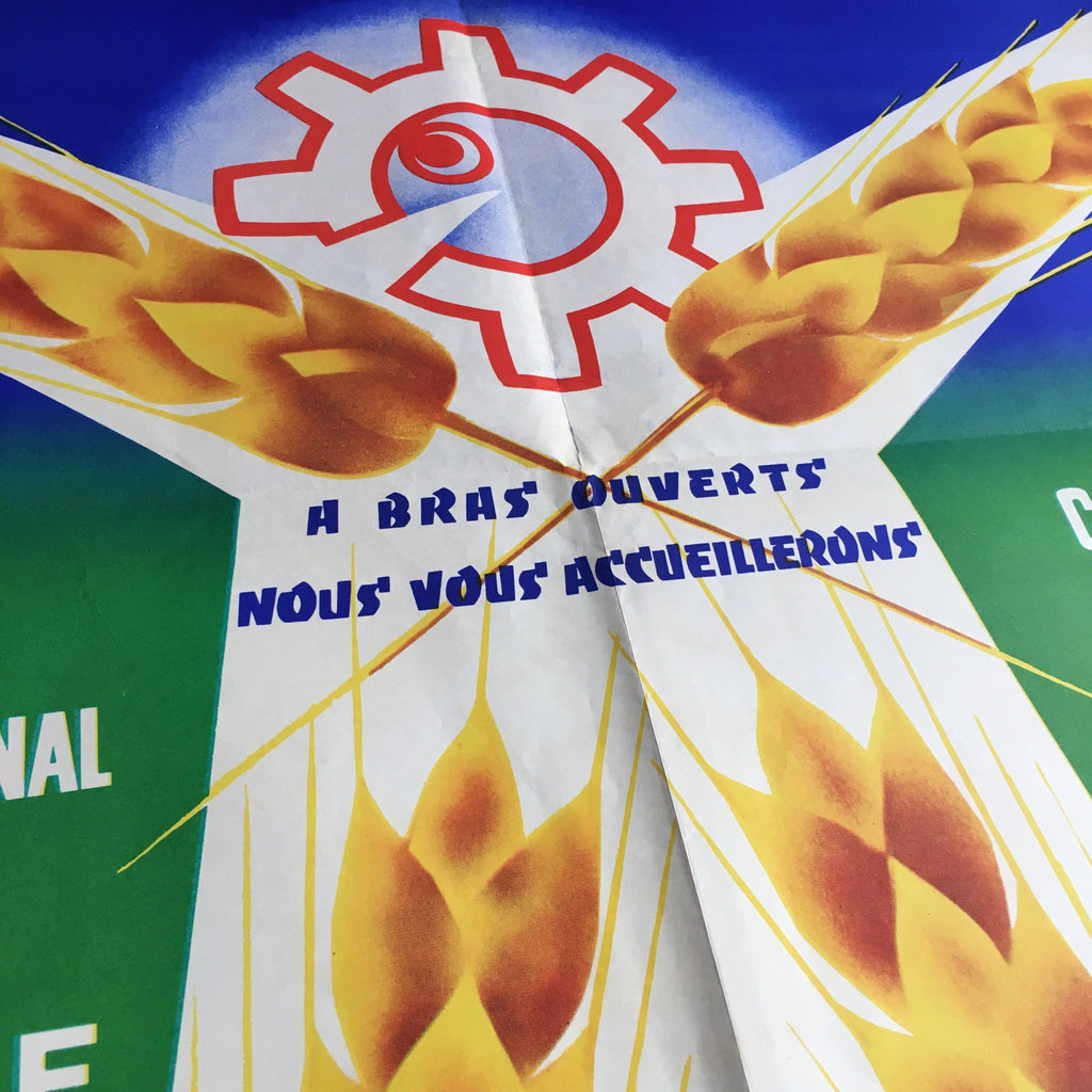 Affiche originale semaine de l'agriculture et de l'alimentation 1963 Rodrigue